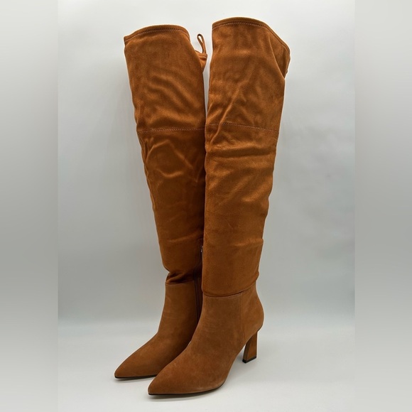 2270- Vince Camuto Taplana2 Over-the-Knee Boots Warm Caramel Size 7.5 M NWT - Picture 4 of 14